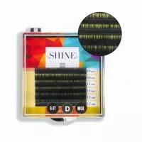 Ресницы мини elSHINE (Шайн) 2-х тоновые (зеленый), миксы