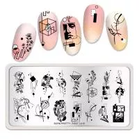 Born Pretty, Пластина для стемпинга 12*6 см 51028 BP-L015 Artist, 1 шт