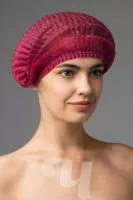 Шапочка шарлотта, бордовая, упаковка 50 шт. Чистовье