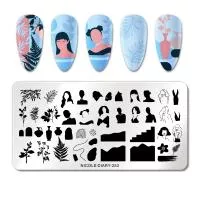 Nicole Diary, Пластина для стемпинга 12*6 см 52240 ND-253, 1 шт